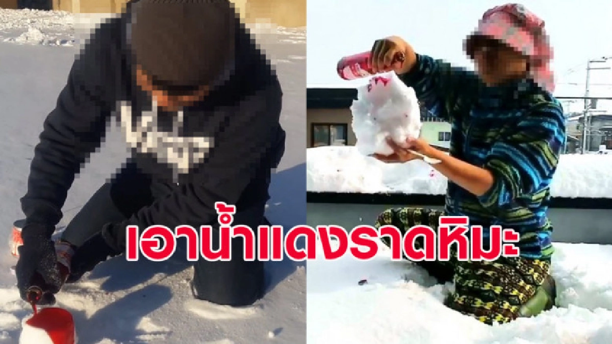 จนท.เตือนญี่ปุ่นเตือน นทท.ไทยราดน้ำแดงใส่หิมะกิน 