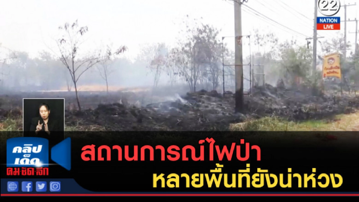 (คลิปข่าว) สถานการณ์ไฟป่าหลายพื้นที่ยังน่าห่วง