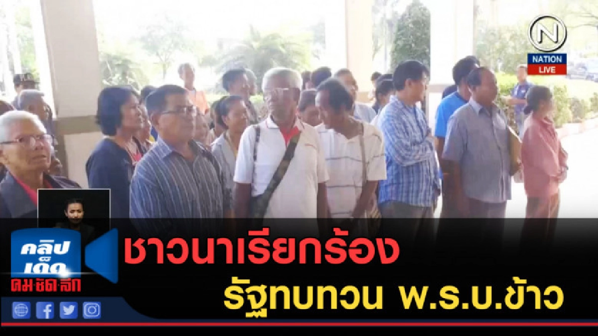 (คลิปข่าว) ชาวนาเรียกร้องรัฐทบทวน พ.ร.บ.ข้าว (คลิปข่าว) ชาวนาเรียกร้องรัฐทบทวน พ.ร.บ.ข้าว