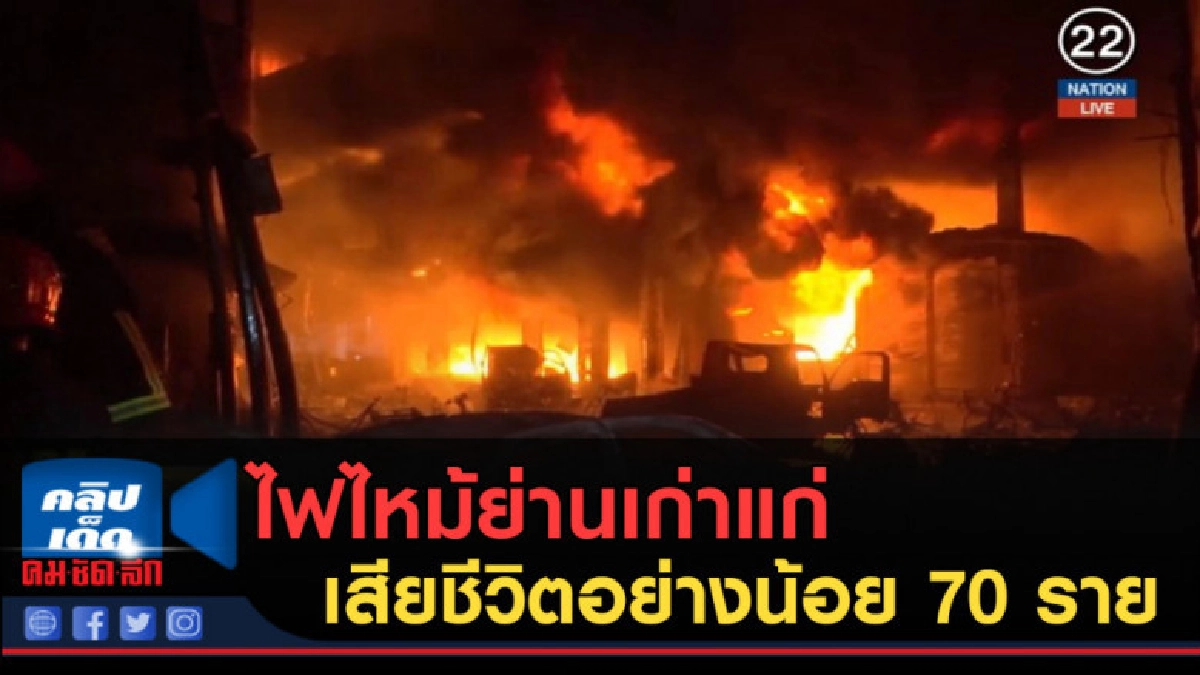 (คลิปข่าว) เกิดไฟไหม้ย่านเก่าแก่อายุกว่า 300 ปีในบังกลาเทศ 