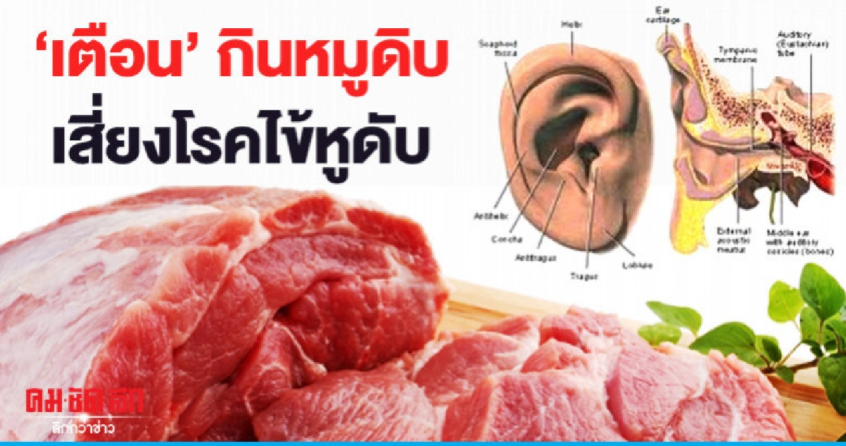 "เตือน"กินหมูดิบเสี่ยงโรคไข้หูดับ
