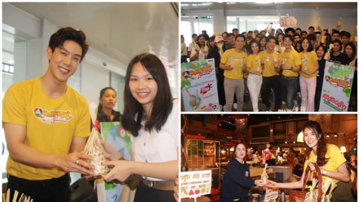 'เนย-แม็กกี้-โหน-เกรท' รณรงค์สงกรานต์ สืบสานประเพณี