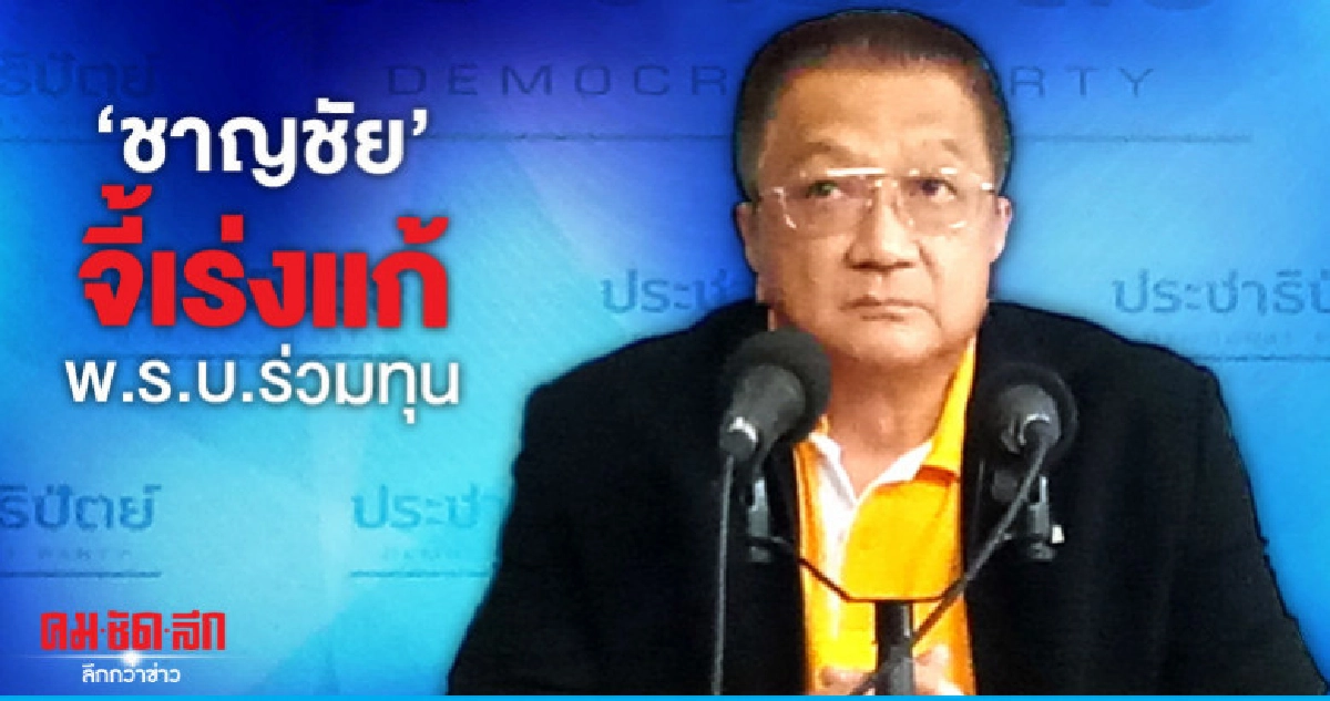 "ชาญชัย"จี้เร่งแก้พ.ร.บ.ร่วมทุน ชี้โครงการดิวตี้ฟรีไม่จำเป็น