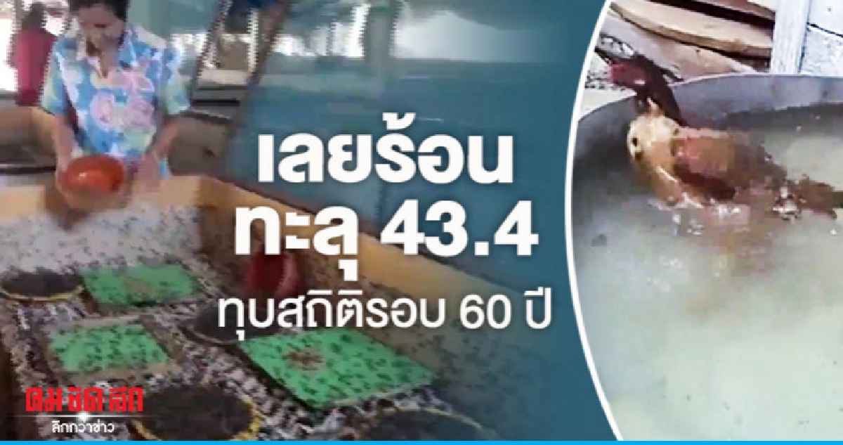 เลยร้อนจัดทะลุ 43.4 องศาทุบสถิติรอบ 60 ปี เลยร้อนจัดทะลุ 43.4 องศาทุบสถิติรอบ 60 ปี