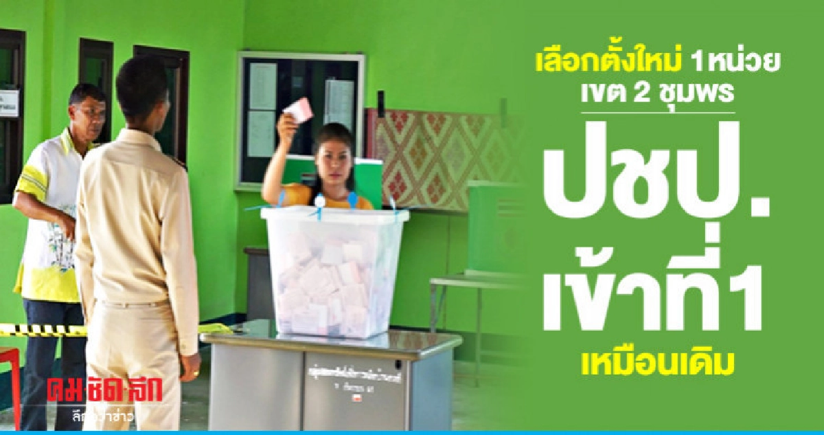 เลือกตั้งใหม่ ผู้สมัคร ปชป.เข้าที่ 1เหมือนเดิม ชุมพร เขต2 เลือกตั้งใหม่ ผู้สมัคร ปชป.เข้าที่ 1เหมือนเดิม ชุมพร เขต2