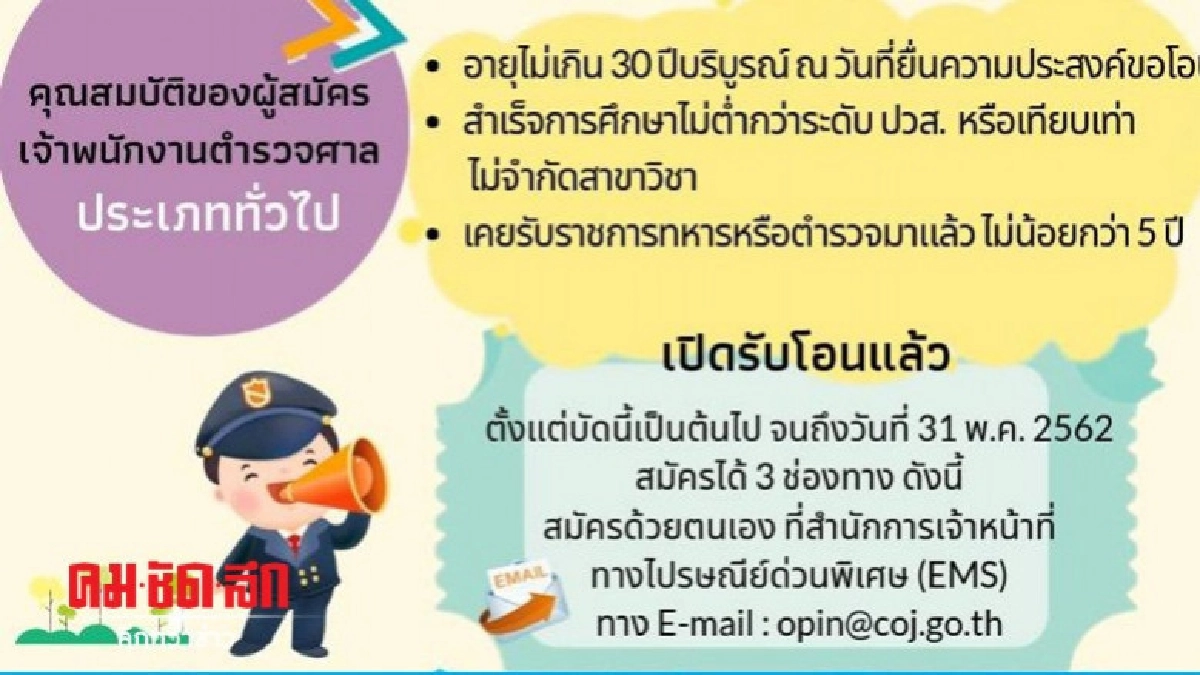 ศาลเปิดรับ Court Marshal มือปราบคู่บัลลังก์ศาลรุ่นแรก ศาลเปิดรับ Court Marshal มือปราบคู่บัลลังก์ศาลรุ่นแรก