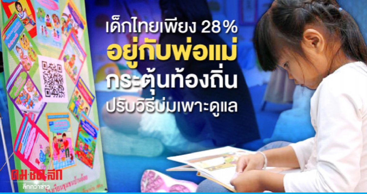 เด็กไทย28%อยู่กับพ่อแม่กระตุ้นท้องถิ่นปรับวิธีบ่มเพาะดูแล เด็กไทย28%อยู่กับพ่อแม่กระตุ้นท้องถิ่นปรับวิธีบ่มเพาะดูแล