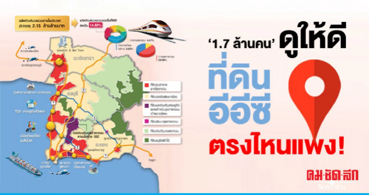 '1.7 ล้านคน' ดูให้ดี ที่ดินอีอีซีตรงไหนแพง! '1.7 ล้านคน' ดูให้ดี ที่ดินอีอีซีตรงไหนแพง!