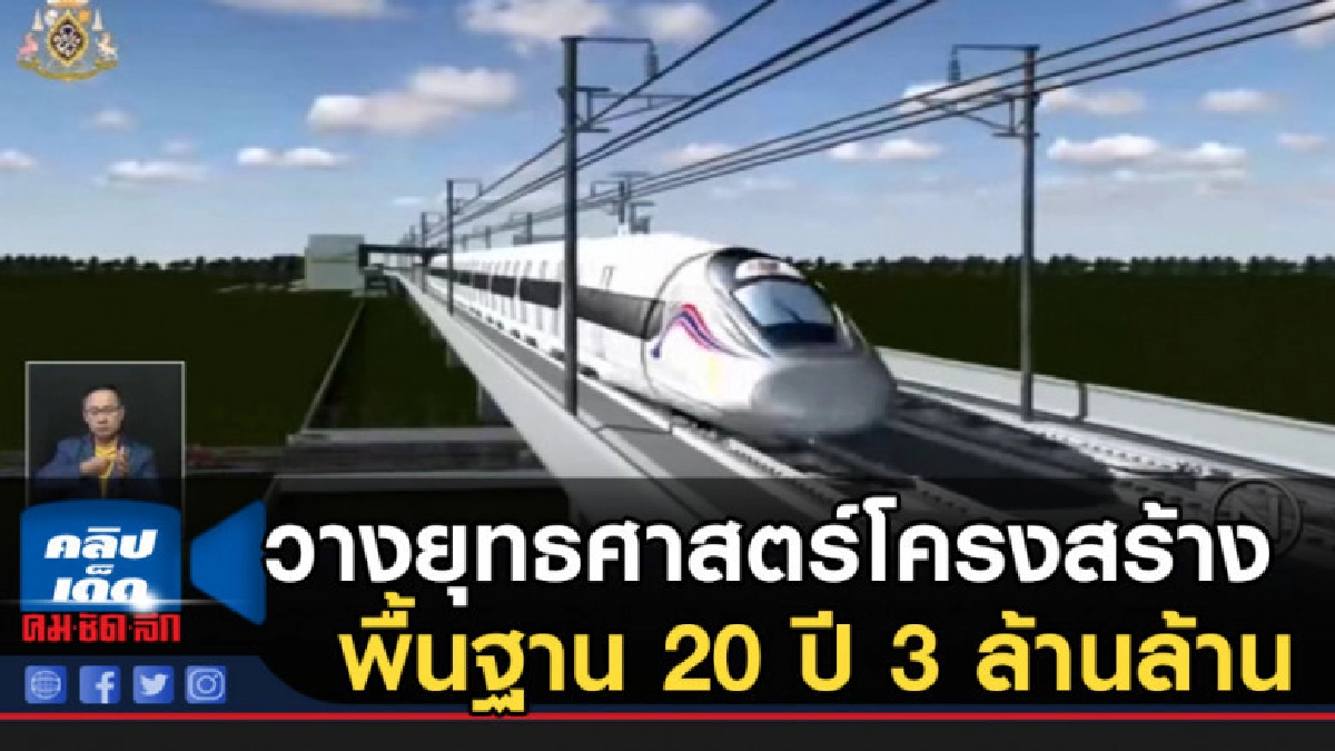 คมนาคมวางยุทธศาสตร์โครงสร้างพื้นฐาน 20 ปี 3 ล้านล้าน คมนาคมวางยุทธศาสตร์โครงสร้างพื้นฐาน 20 ปี 3 ล้านล้าน