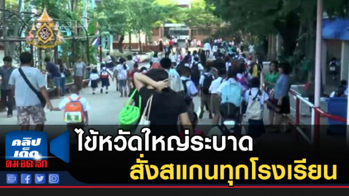 โคราชเฝ้าระวัง ไข้หวัดใหญ่ระบาดใน นร.สั่งสแกนทุกโรงเรียน โคราชเฝ้าระวัง ไข้หวัดใหญ่ระบาดใน นร.สั่งสแกนทุกโรงเรียน