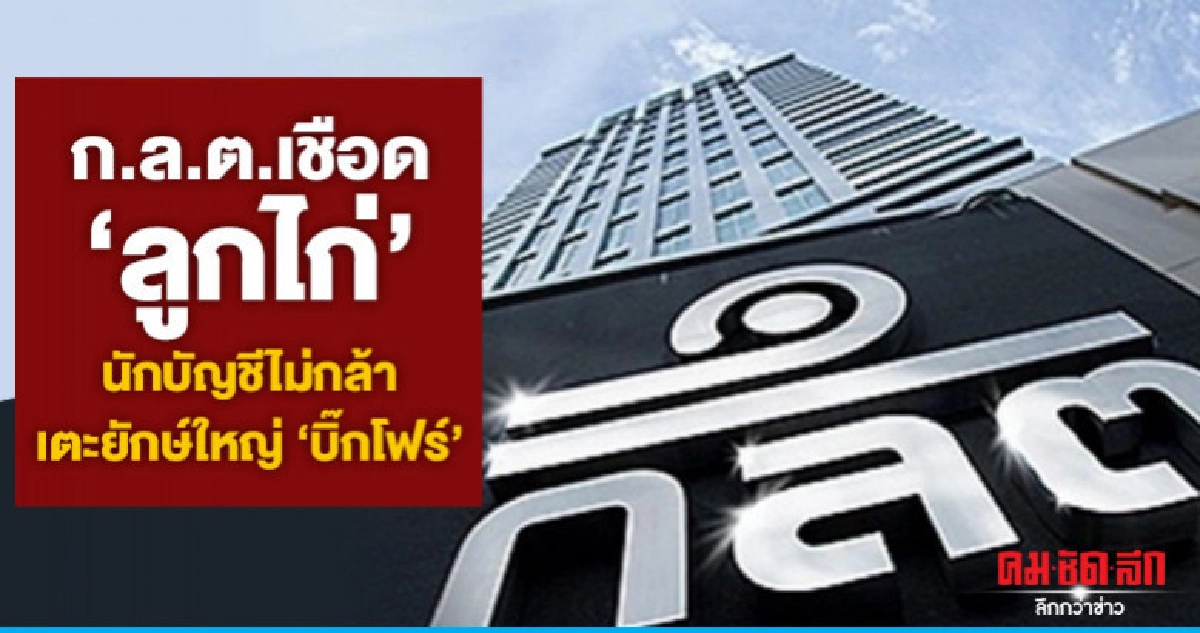 ก.ล.ต.เชือด 'ลูกไก่' นักบัญชีไม่กล้าเตะยักษ์ใหญ่ 'บิ๊กโฟร์'