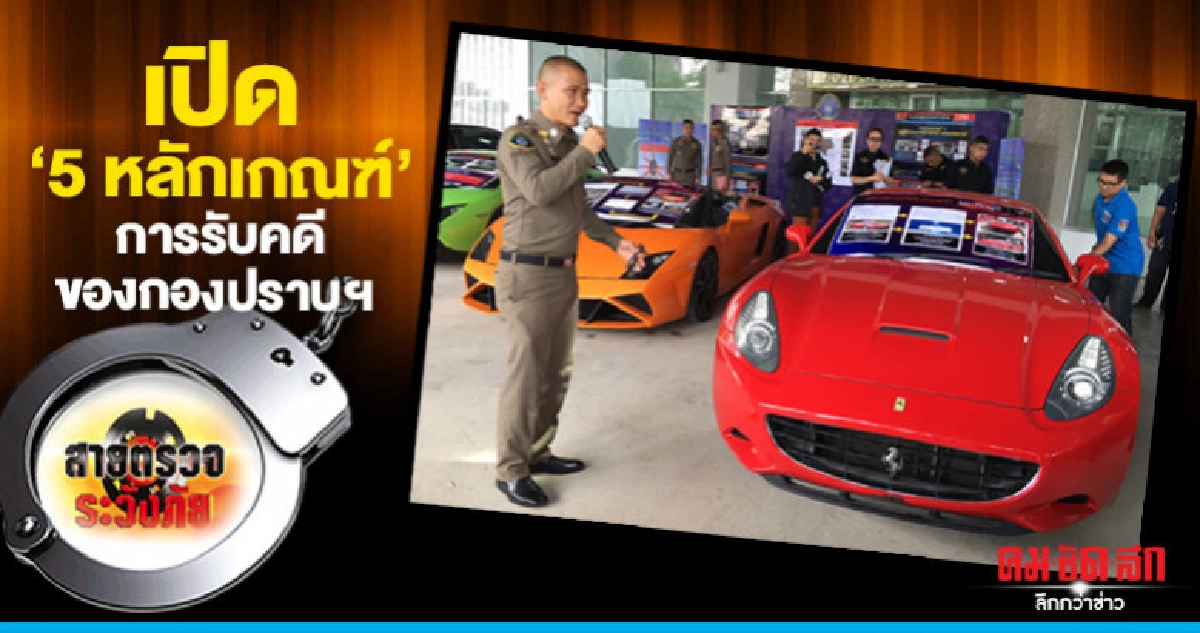 เปิด'5หลักเกณฑ์'การรับคดีของกองปราบฯ เปิด'5หลักเกณฑ์'การรับคดีของกองปราบฯ