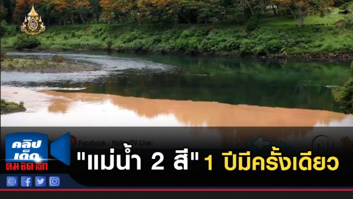 แห่ชม "แม่น้ำ 2 สี" 1 ปีมีครั้งเดียว แห่ชม "แม่น้ำ 2 สี" 1 ปีมีครั้งเดียว