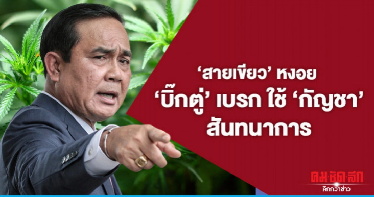 "สายเขียว"หงอย"บิ๊กตู่"เบรก"ใช้"กัญชา"สันทนาการ "สายเขียว"หงอย"บิ๊กตู่"เบรก"ใช้"กัญชา"สันทนาการ