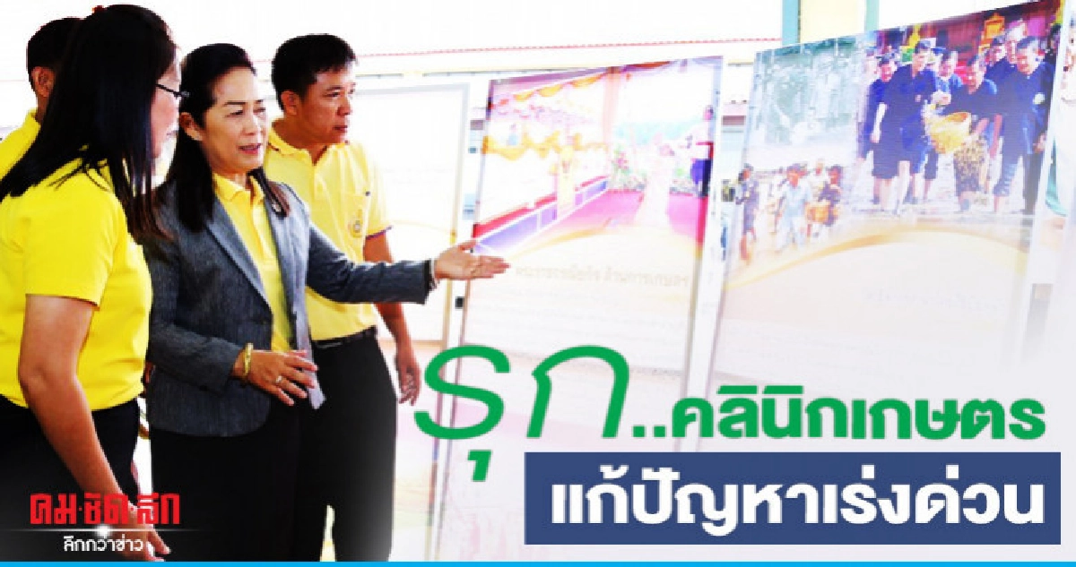 ปฏิบัติการเชิงรุก..คลินิกเกษตรแก้ปัญหาเร่งด่วน ปฏิบัติการเชิงรุก..คลินิกเกษตรแก้ปัญหาเร่งด่วน