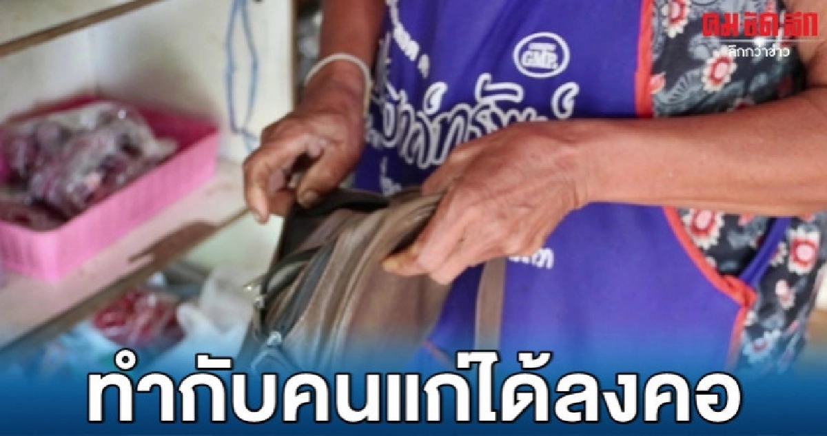คนแก่ยังไม่เว้น โจรแสบทำทีซื้อของ ก่อนย่องฉกเงินในกระเป๋า