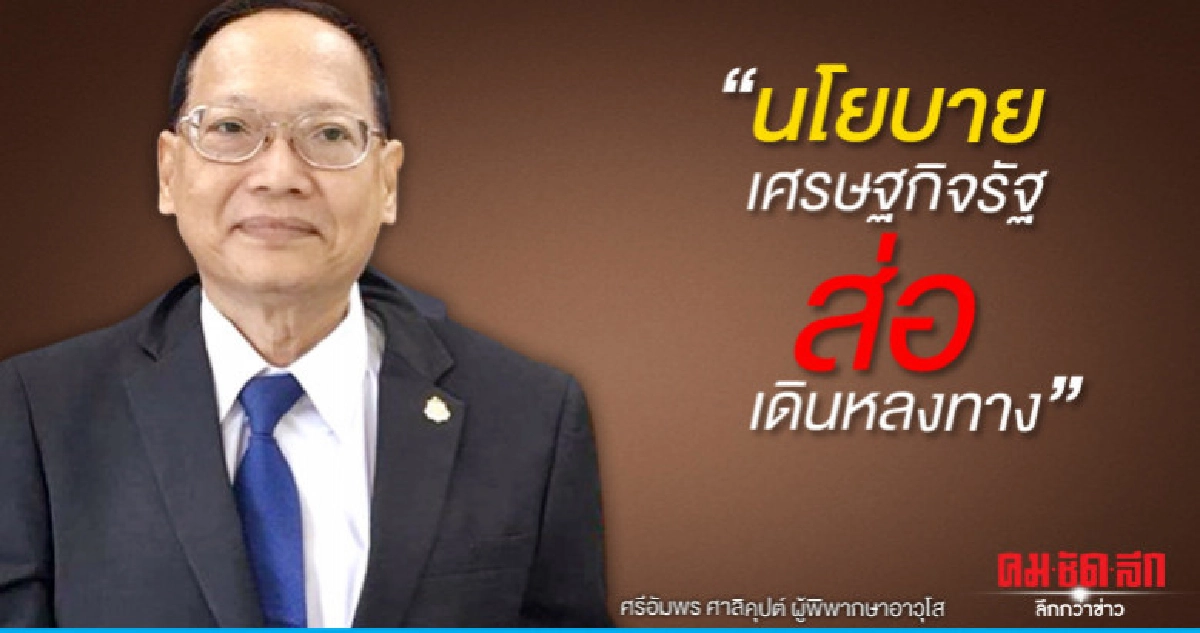 "ศรีอัมพร" วิพากษ์นโยบายเศรษฐกิจรัฐ ส่อเดินหลงทาง "ศรีอัมพร" วิพากษ์นโยบายเศรษฐกิจรัฐ ส่อเดินหลงทาง