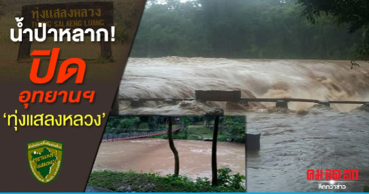 น้ำป่าหลาก ปิดอุทยานฯทุ่งแสลงหลวง น้ำป่าหลาก ปิดอุทยานฯทุ่งแสลงหลวง