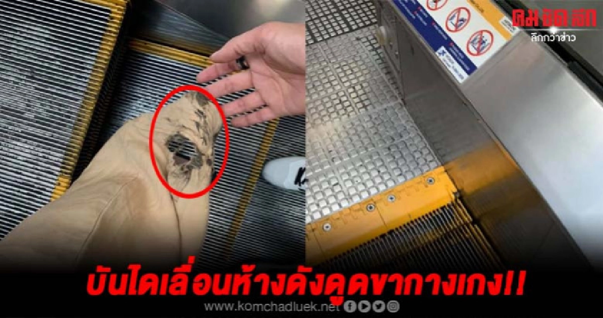 ดาราสาวตกใจสุดขีดบันไดเลื่อนห้างดังดูดกางเกงเกือบครึ่งก้น ! ดาราสาวตกใจสุดขีดบันไดเลื่อนห้างดังดูดกางเกงเกือบครึ่งก้น !