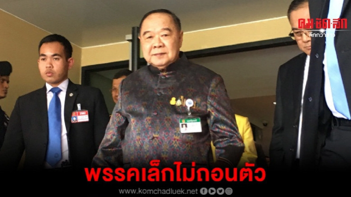 ประวิตร ยันพรรคเล็กเหนียวแน่นไม่มีถอนตัว