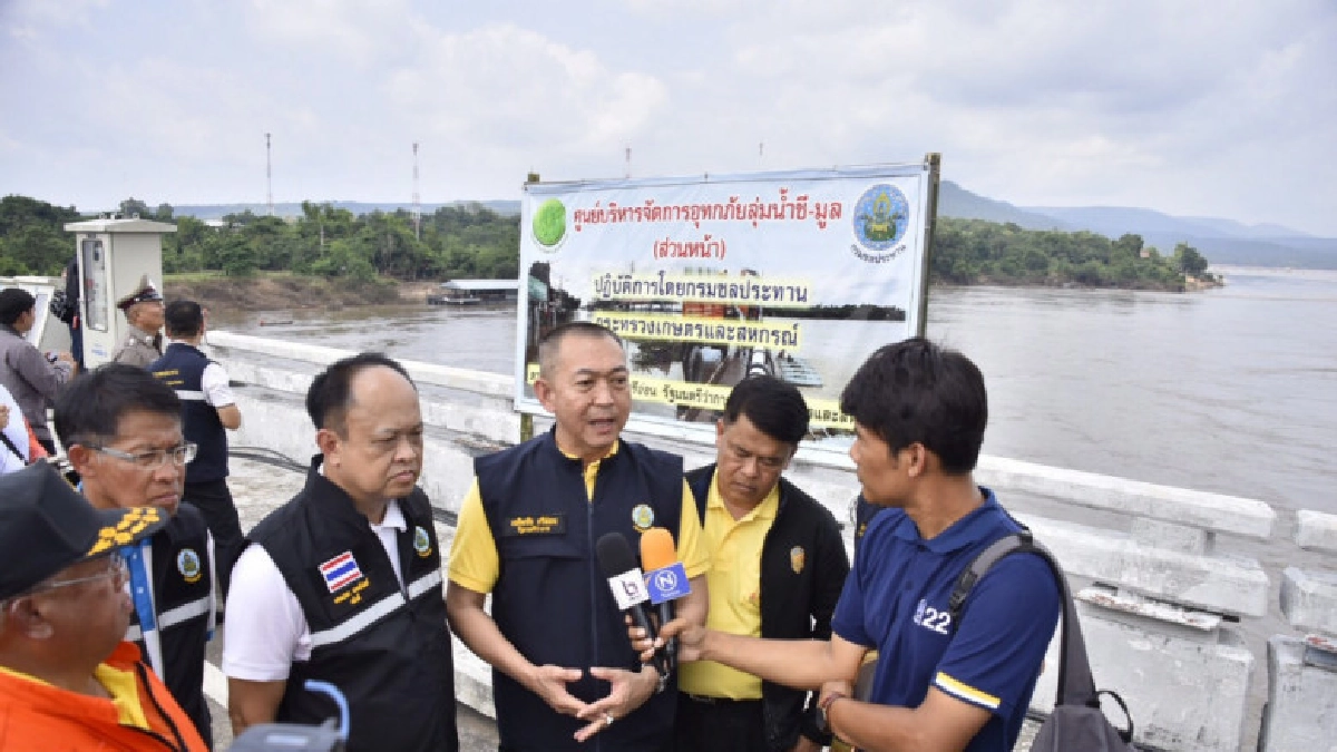 รมว.เกษตรฯสั่งกรมชลฯเร่งระบายน้ำลงโขง