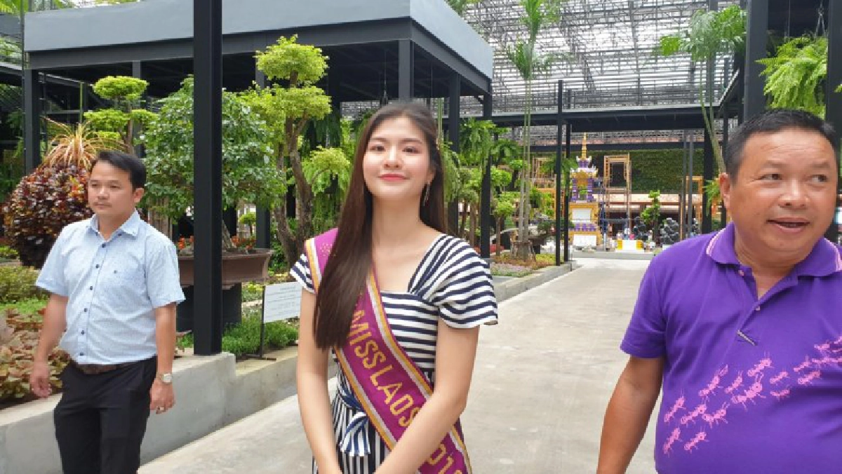 มิสลาว2018ชื่นชมสวนนงนุช นำผู้เข้าประกวดมิสลาว2019เก็บตัว