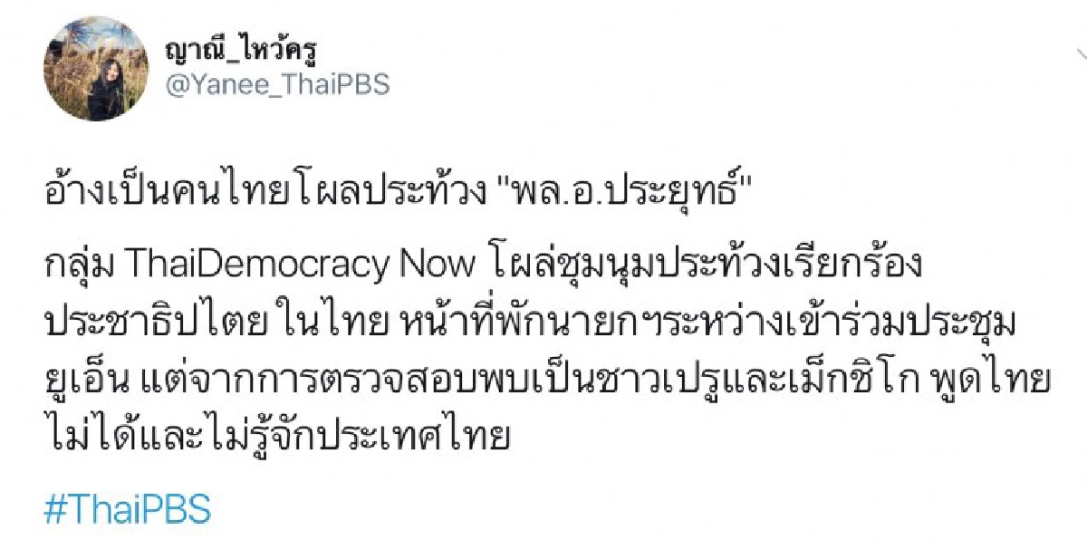 เสื้อแดง ใช้คนเม็กซิกัน-เปรู ชุมนุมต้าน บิ๊กตู่ ที่นิวยอร์ก