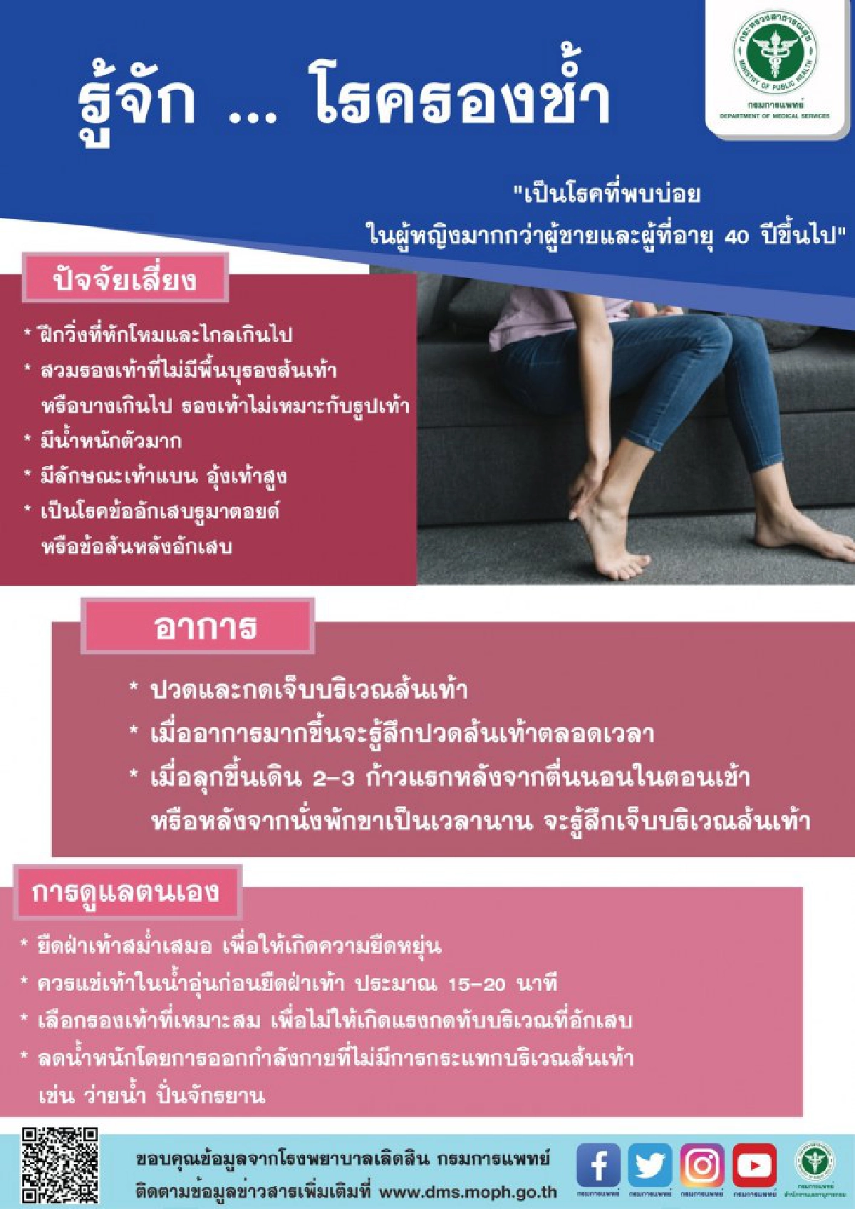 ระวัง...เสี่ยงโรครองช้ำ