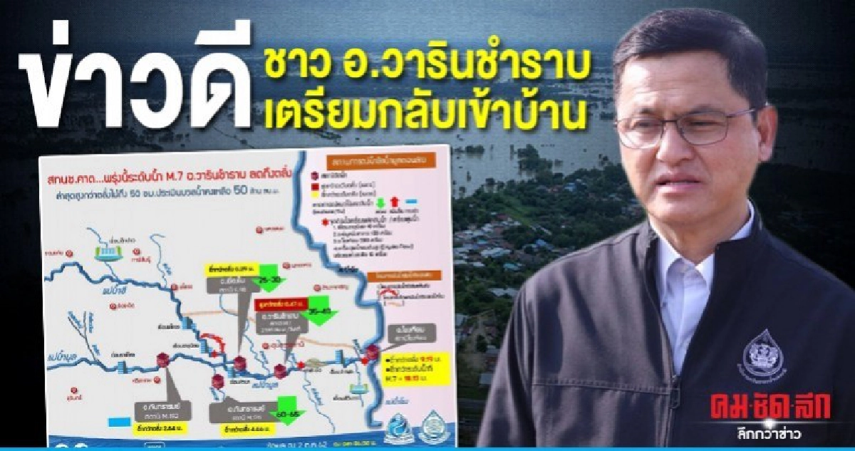 คาดแม่น้ำมูลสถานี M.7 วันนี้ ลดต่ำกว่าตลิ่ง คาดแม่น้ำมูลสถานี M.7 วันนี้ ลดต่ำกว่าตลิ่ง