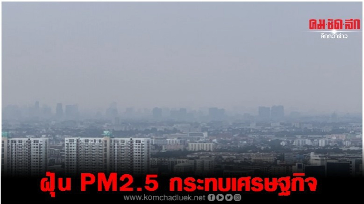 พิษฝุ่นPM2.5 กระทบเศรษฐกิจ 800 ล้าน