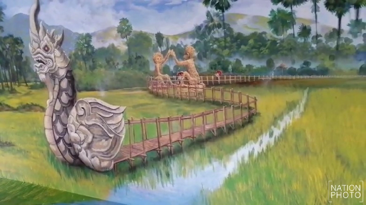สายเที่ยวห้ามพลาด จุดเช็คอินใหม่วัดป่าตาล ชมภาพวาด 3 มิติ