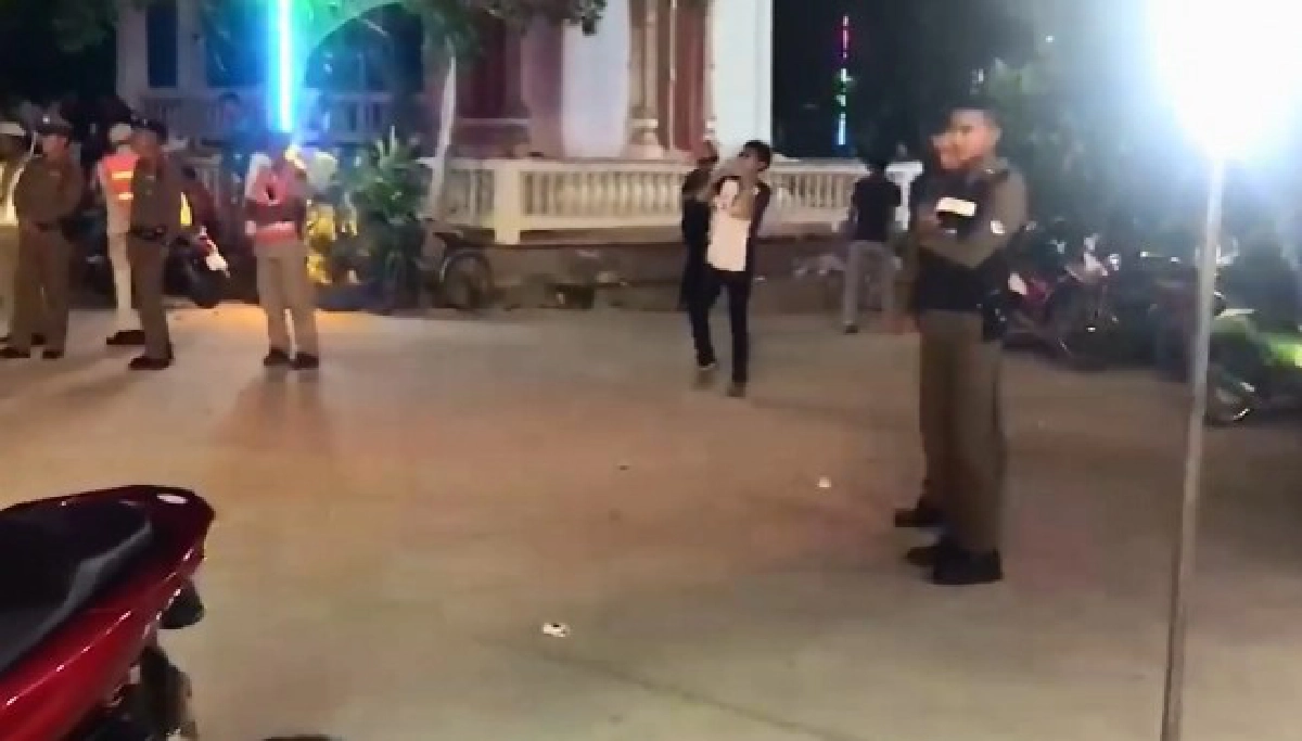 หนุ่มเต้นท่ากวนโอ๊ย กลางวงตำรวจ บอกเลยงานนี้ปลอดภัยยันจบ