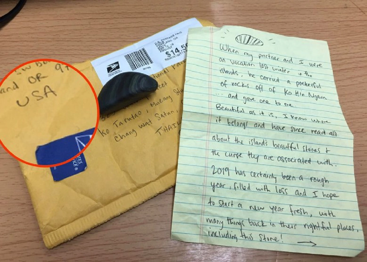 ชาวต่างชาติรีบนำหินส่งคืนอุทยานแห่งชาติตะรุเตา 