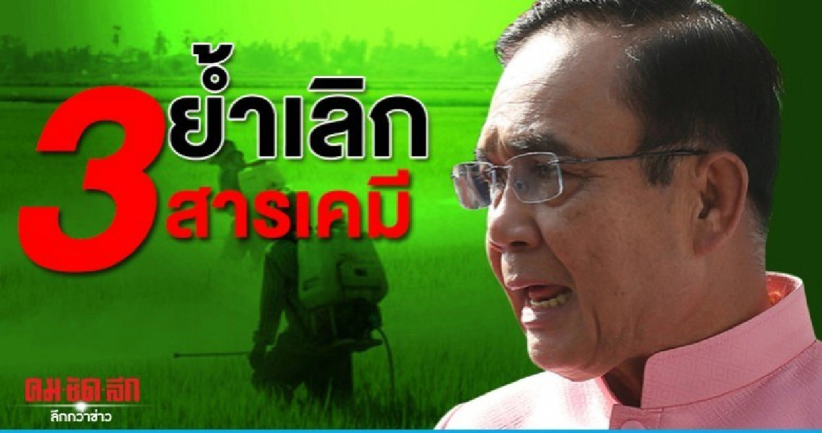 บิ๊กตู่ย้ำเลิก 3 สารเคมีการเกษตร บิ๊กตู่ย้ำเลิก 3 สารเคมีการเกษตร