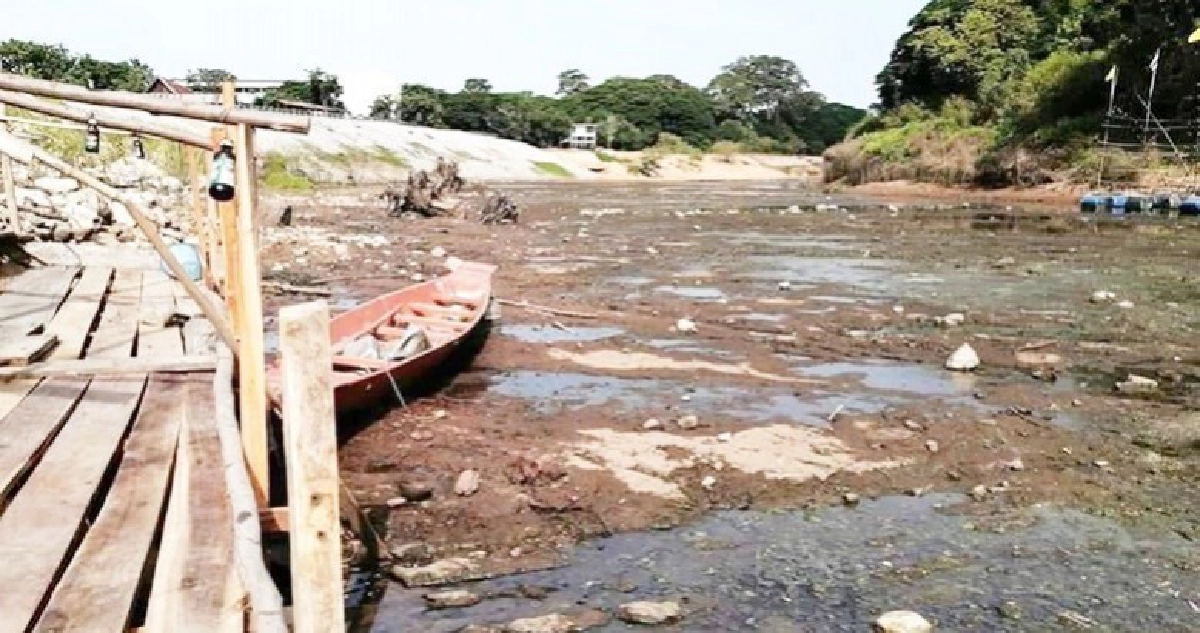 ไม่น่าเชื่อสองพายุถล่มแต่แม่น้ำชี วิกฤติหนักสุดแห้งขอด 