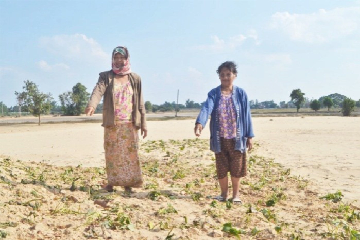 น้ำหายหาดทรายโผล่ที่ลำน้ำยัง