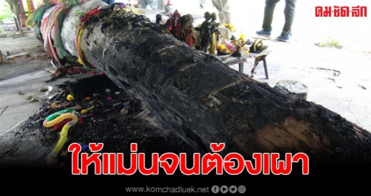 ศาลเจ้าแม่คุ้งตะเคียนทอง ถูกมือดีเผาจนวอด ชาวบ้านแห่สาปแช่ง ศาลเจ้าแม่คุ้งตะเคียนทอง ถูกมือดีเผาจนวอด ชาวบ้านแห่สาปแช่ง