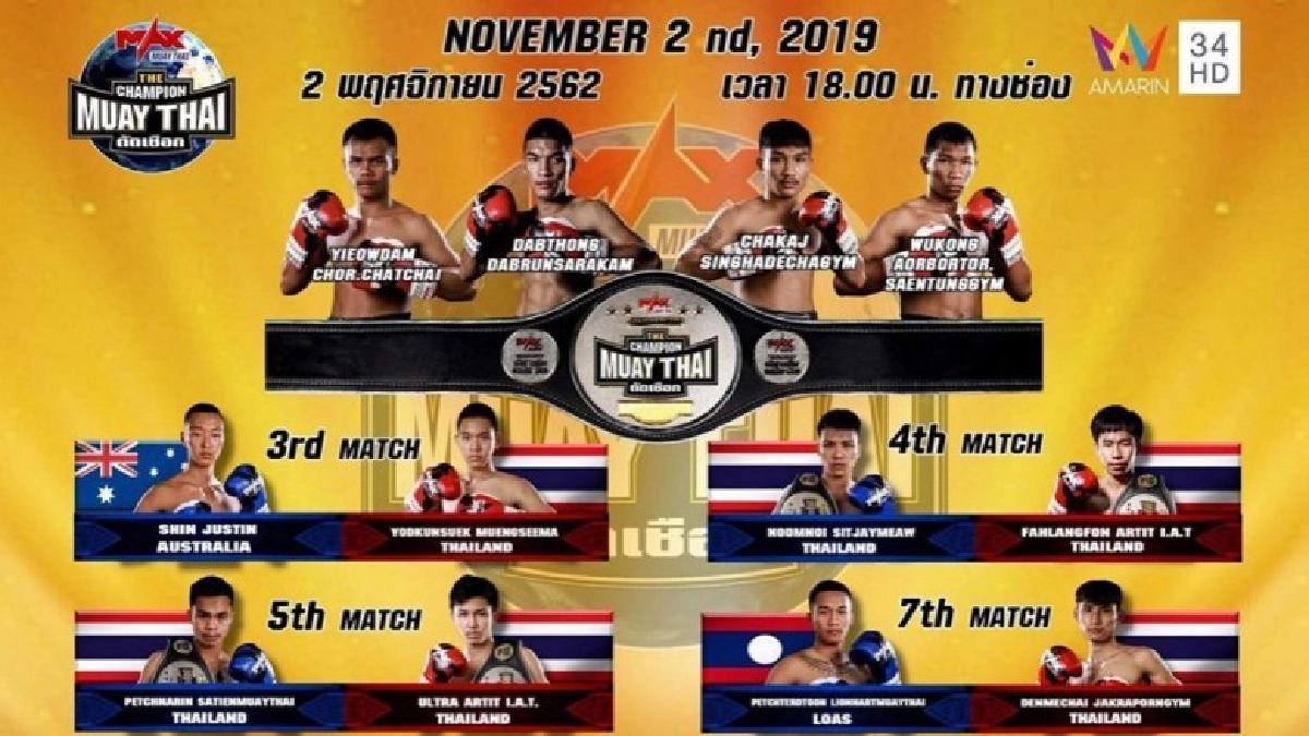 'เหยี่ยวดำ'คว้าแชมป์มวยไทยเดอะแชมเปี้ยนส์ 'เหยี่ยวดำ'คว้าแชมป์มวยไทยเดอะแชมเปี้ยนส์