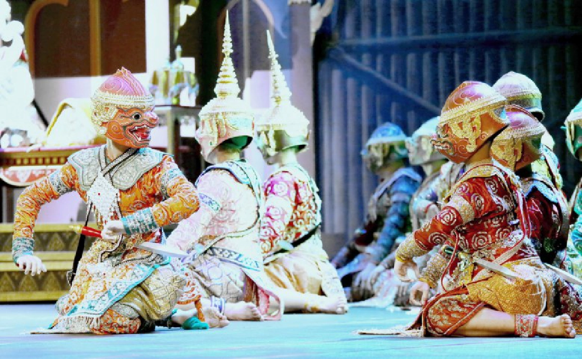 สถาบันคึกฤทธิ์ส่งเยาวชน แสดงโขนหน้าที่นั่ง กรมสมเด็จพระเทพฯ