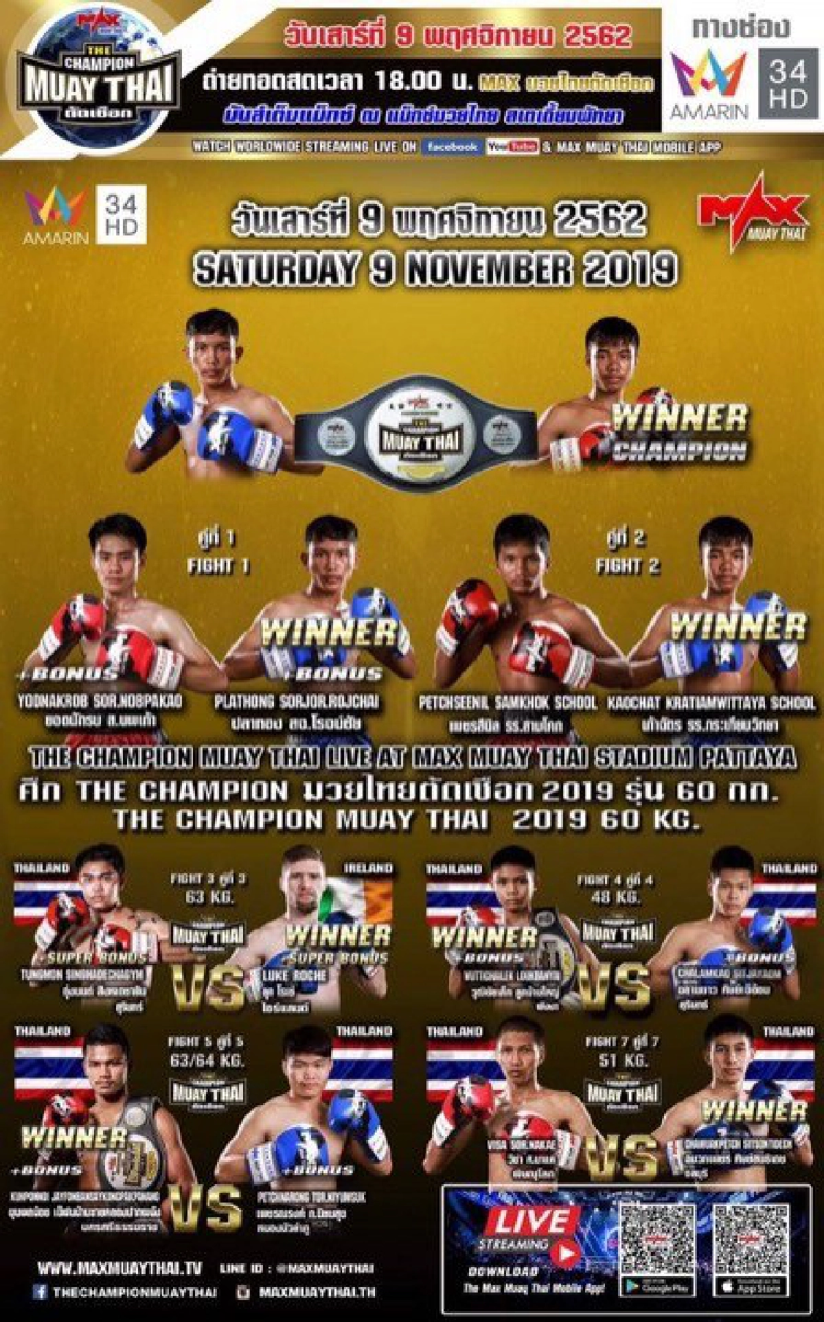 เก้าฉัตร คว้าแชมป์มวยแม็กซ์ตัดเชือก