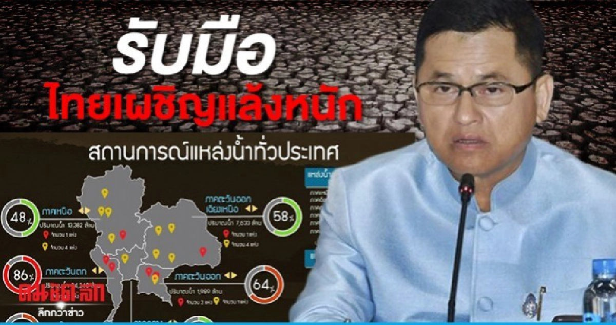 20 จังหวัดแล้งหนัก ขาดน้ำทำเกษตร