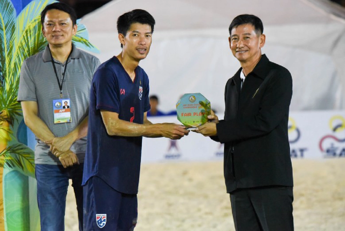 แข้งชายหาดไทย ผงาดแชมป์อาเซียนสมัยแรก