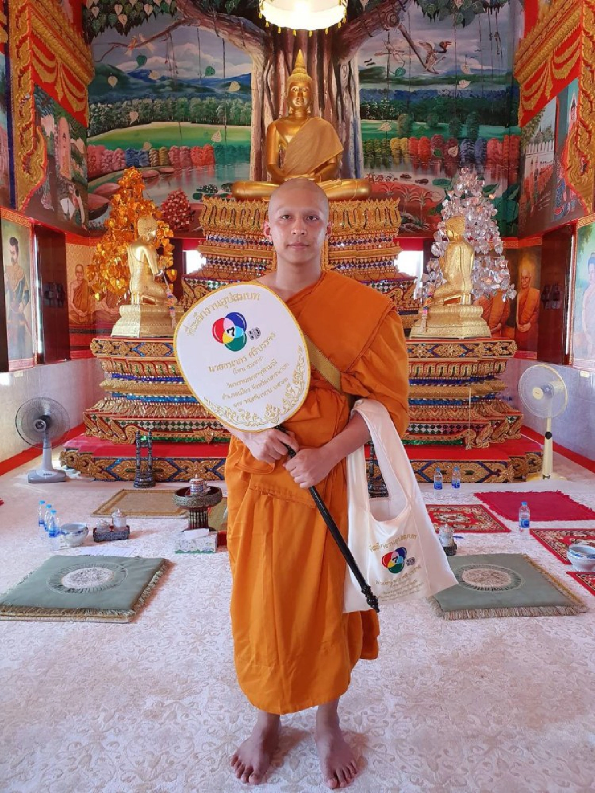  เพื่อนนักแสดง-แฟนคลับร่วมงานบวช 'โหน' คับคั่ง