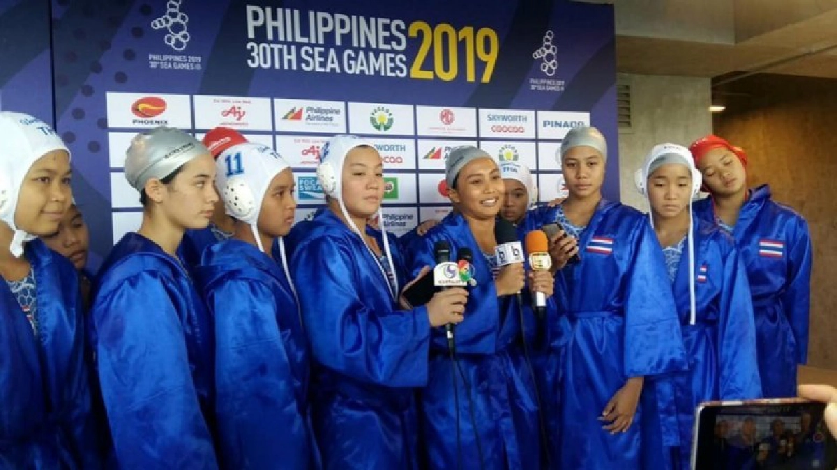 โปโลน้ำสาวไทยคว้าทองแรกซีเกมส์ โปโลน้ำสาวไทยคว้าทองแรกซีเกมส์
