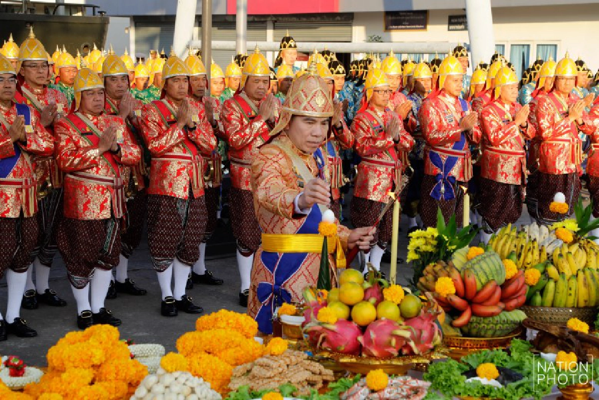 กองทัพเรือ จัดพิธีบวงสรวงแม่ย่านางเรือพระราชพิธี (ภาพชุด)  