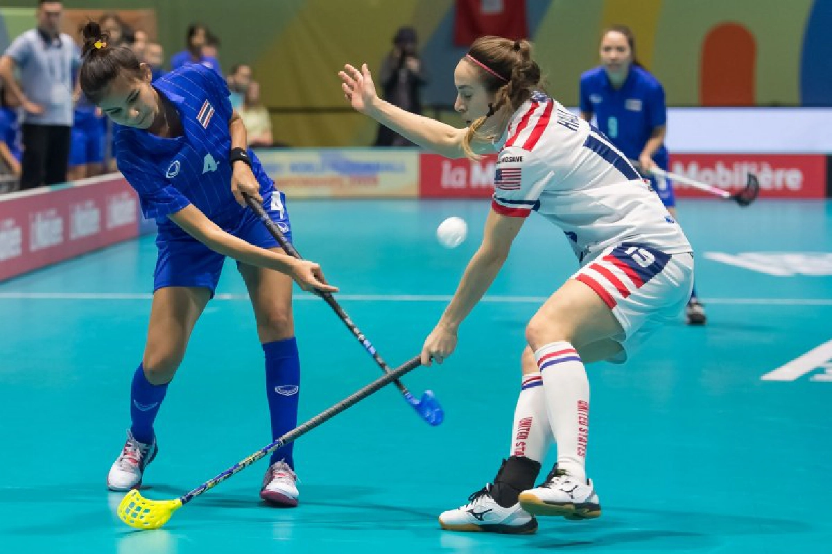 ฟลอร์บอลสาวถล่มสหรัฐฯ 10-6