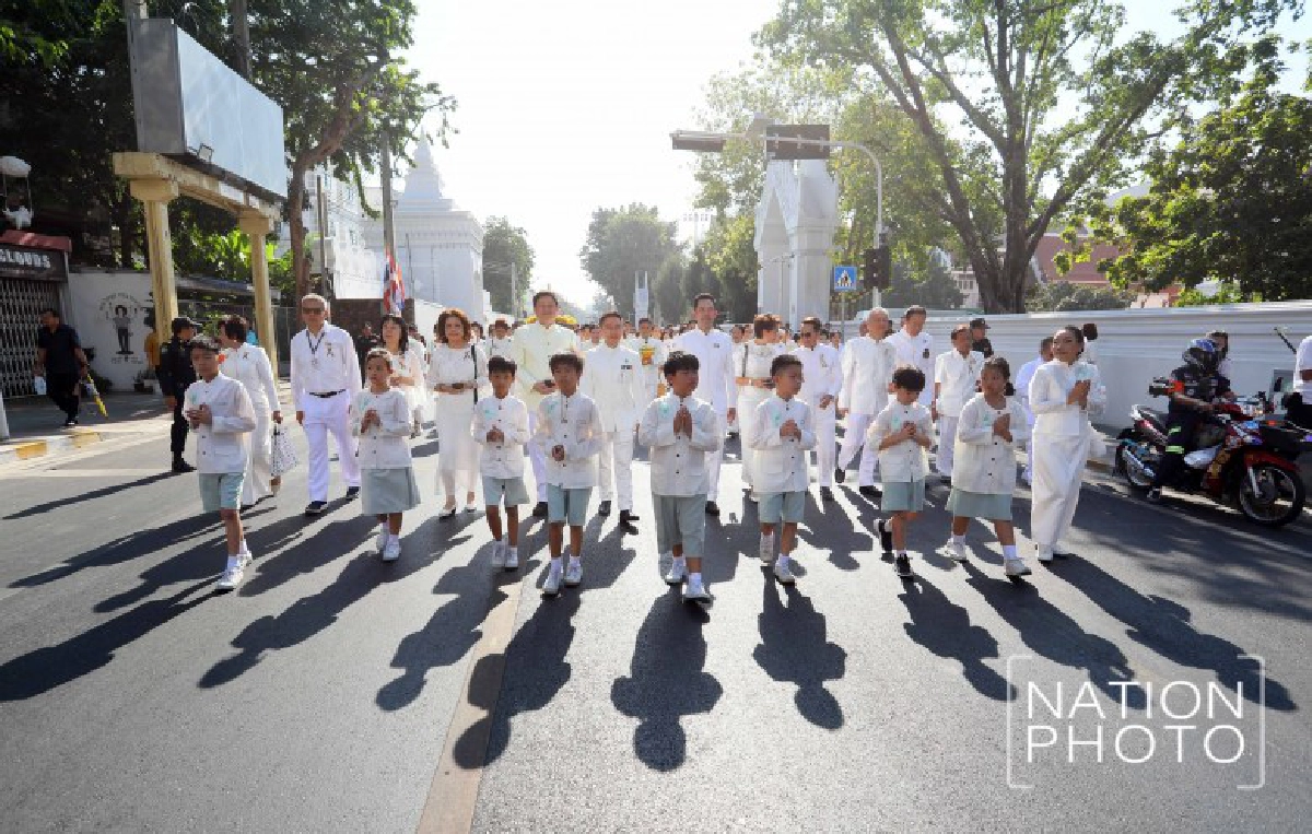 ชมภาพริ้วขบวนแห่ปฐมอัญเชิญ'พระบรมเกศาธาตุ'จากศรีลังกา