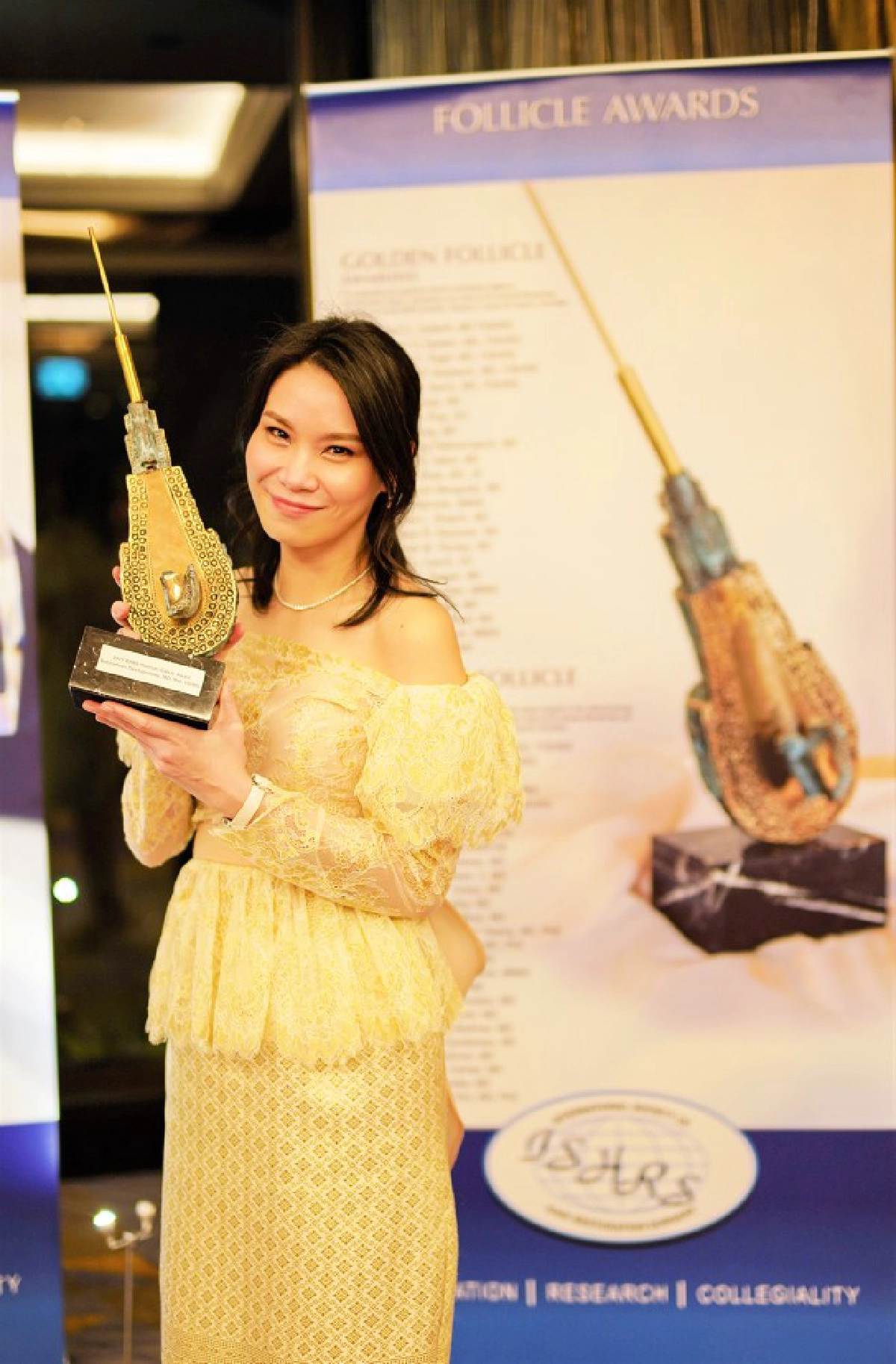  แพทย์หญิงคนแรก รับรางวัลวิจัยเส้นผมเวทีโลก