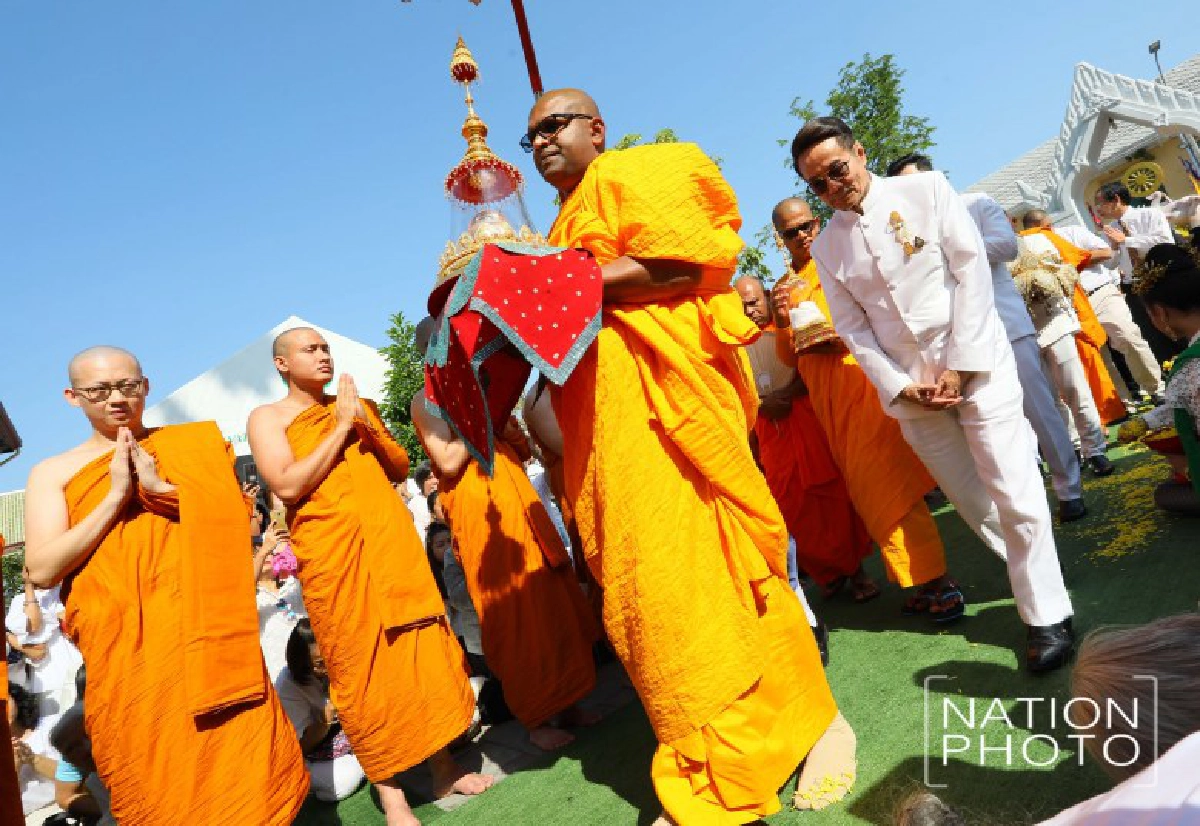 ชมภาพริ้วขบวนแห่ปฐมอัญเชิญ'พระบรมเกศาธาตุ'จากศรีลังกา