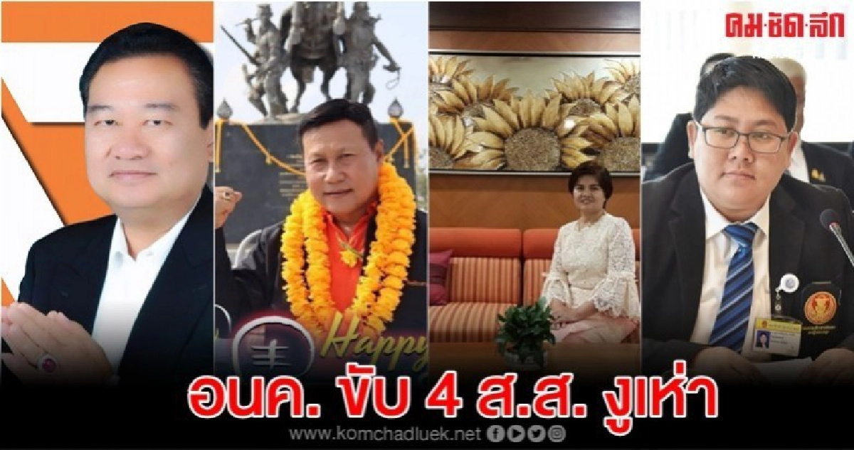  ที่ประชุมวิสามัญอนค. มีมติขับ 4 ส.ส. งูเห่า